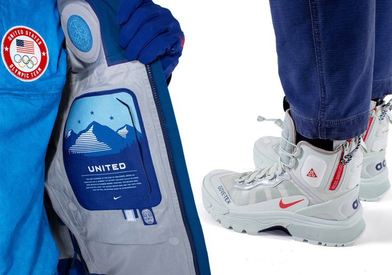 NWT Nike ACG Gaiadome Boot Gore-Tex Team USA Olympics Podium RARE Nike ACG Gaiadome FlyEase Boots Olympic Team USA  main image 2