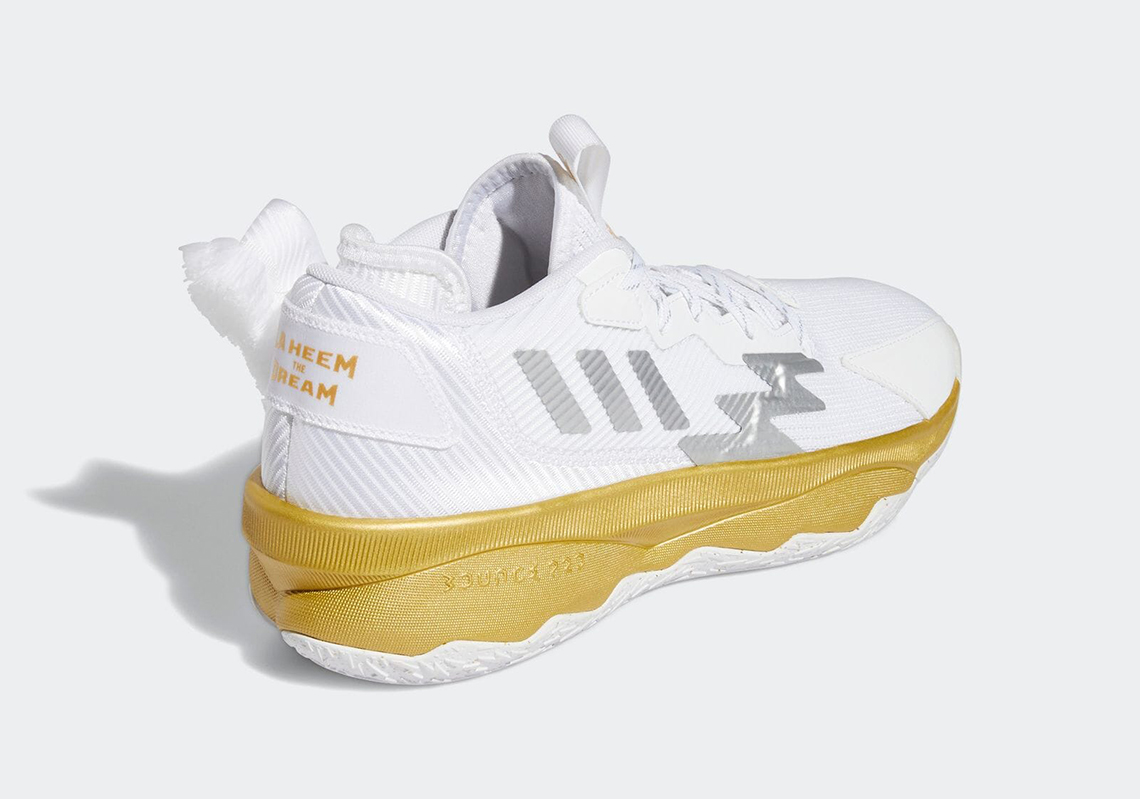 adidas Dame 8 White Gold GY1755 4