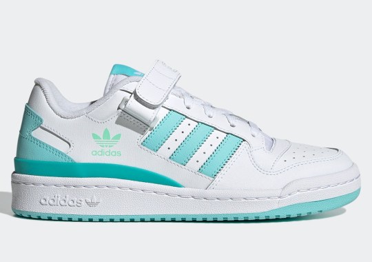 Light Blue Accents Help Prep The adidas Forum Low For Spring