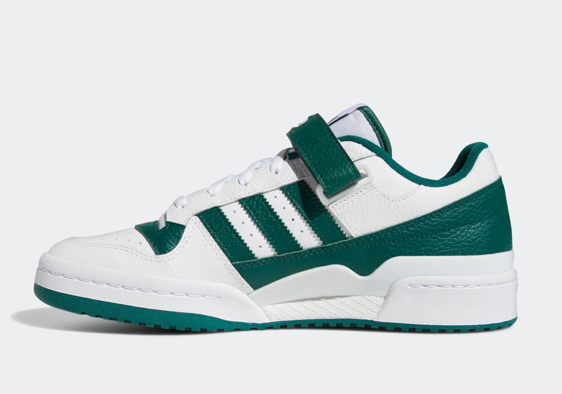 Adidas forum clearance low white green