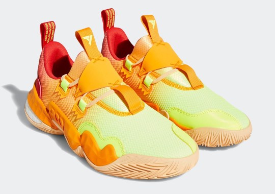A Gradient Of Citrus Tones Appears On The adidas Trae Young 1
