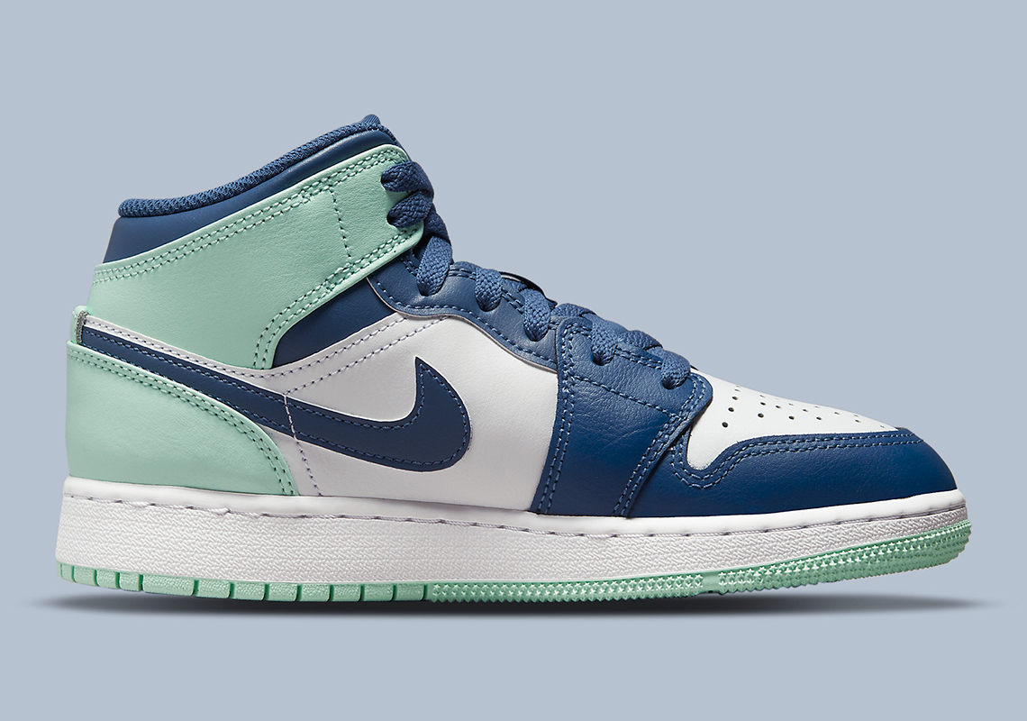 green and blue jordan 1s