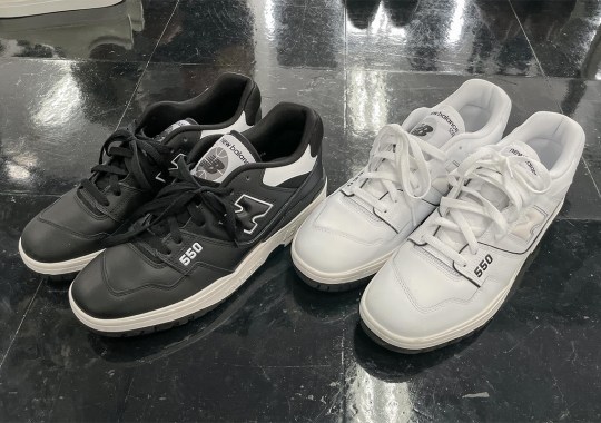 Comme des Garçons Homme Brings Its Black/White Appeal To The New Balance 550