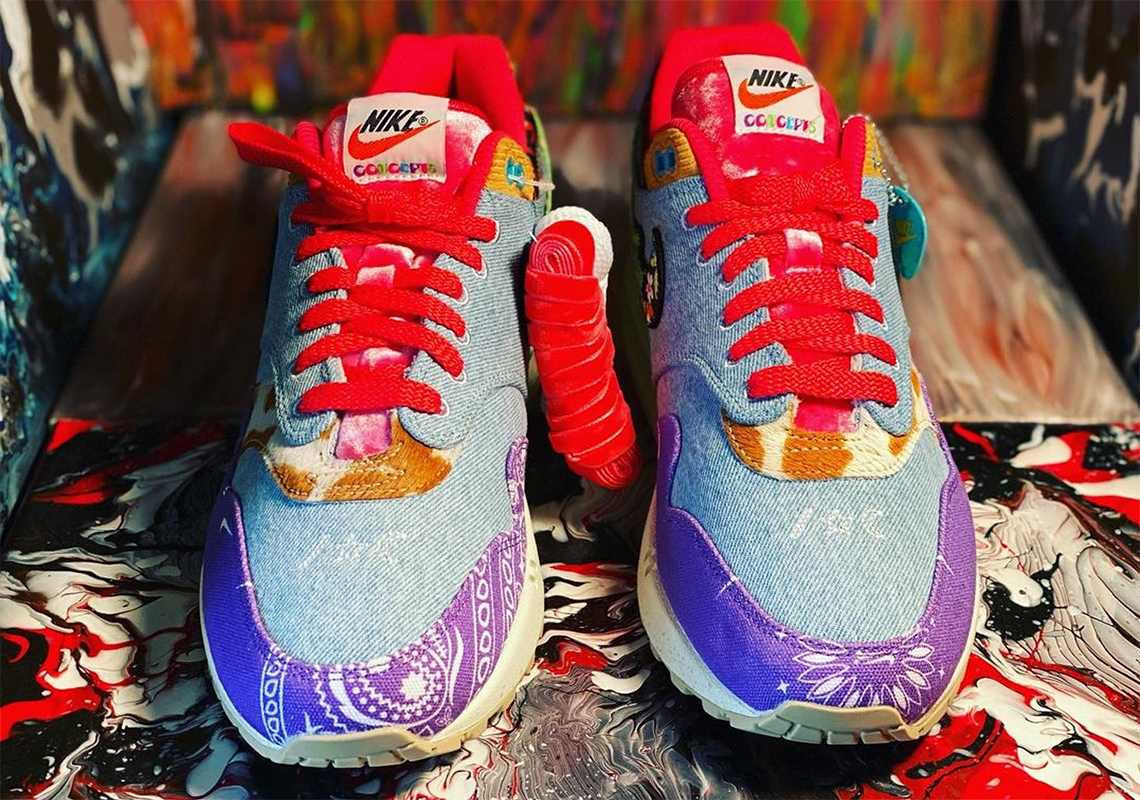 Concepts Nike Air Max 1 Bandana Guitar SneakerNews