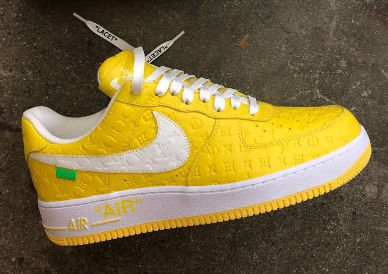 The Louis Vuitton x Off-White x Nike Air Force 1 Revealed In Several