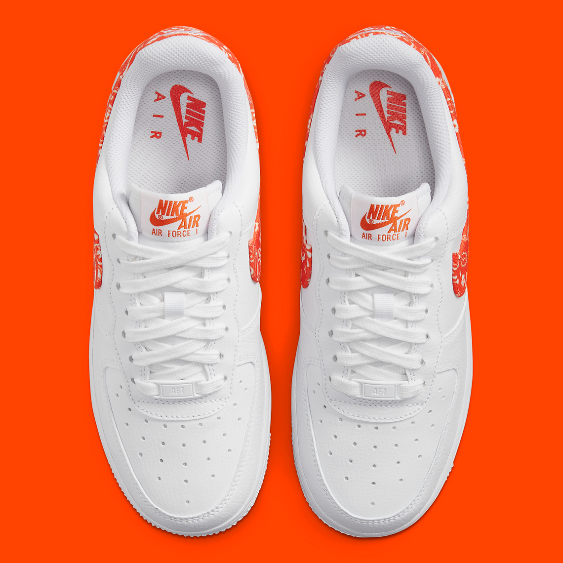 Orange Paisley Comes To The Nike Air Force 1 - Sneaker News