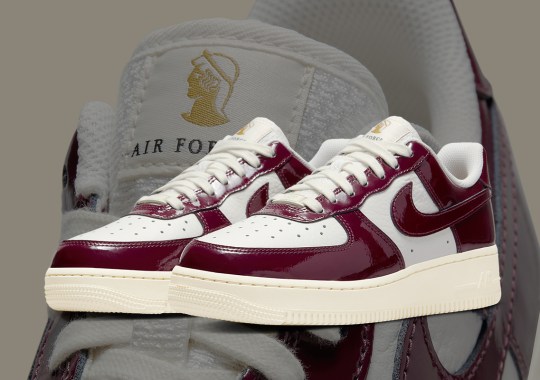 This Patent Leather Nike Air Force 1 Low Features A Bust Of An Ancient Goddess