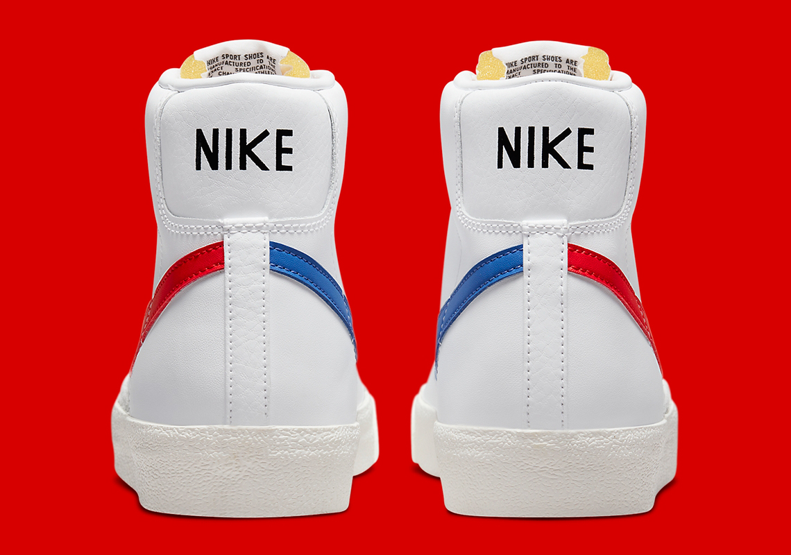 Nike Blazer Mid '77 White Blue Red BQ6806-117 | SneakerNews.com