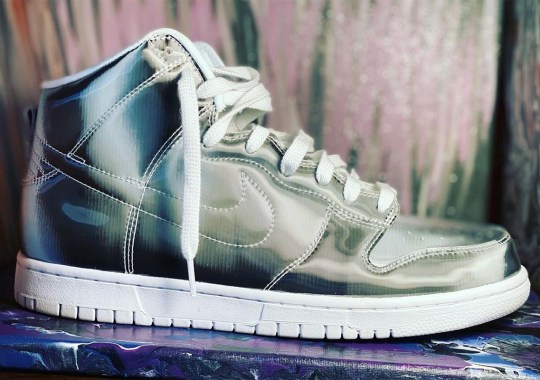 CLOT Goes Full Silver Metallic On Upcoming Nike Dunk High Collaboration