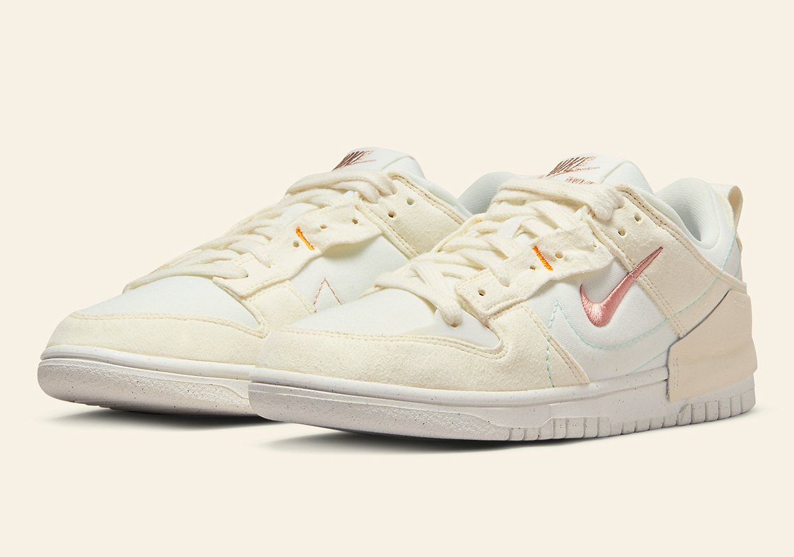 Nike Dunk Low Disrupt 2 Pale Ivory Light Madder Root Sail Venice DH4402-100  | SneakerNews.com