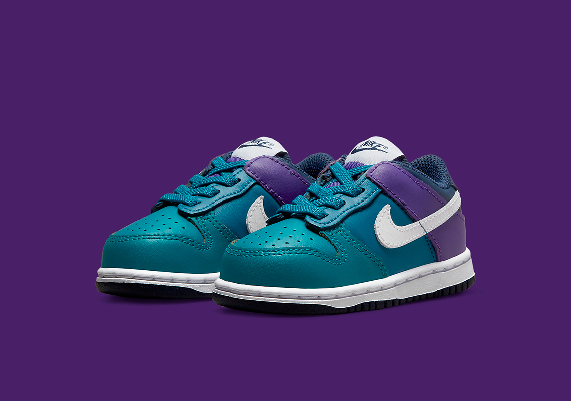 teal and black dunks