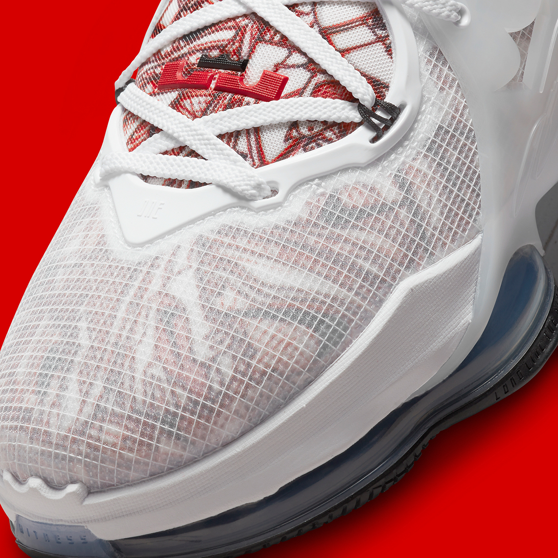 Lebrons white best sale and red