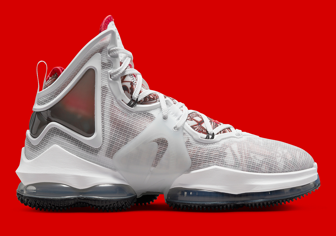 Lebron james shoes 2025 red and white