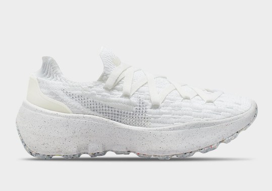 The Redesigned Nike Space Hippie 04 Dresses Up In “Triple White”