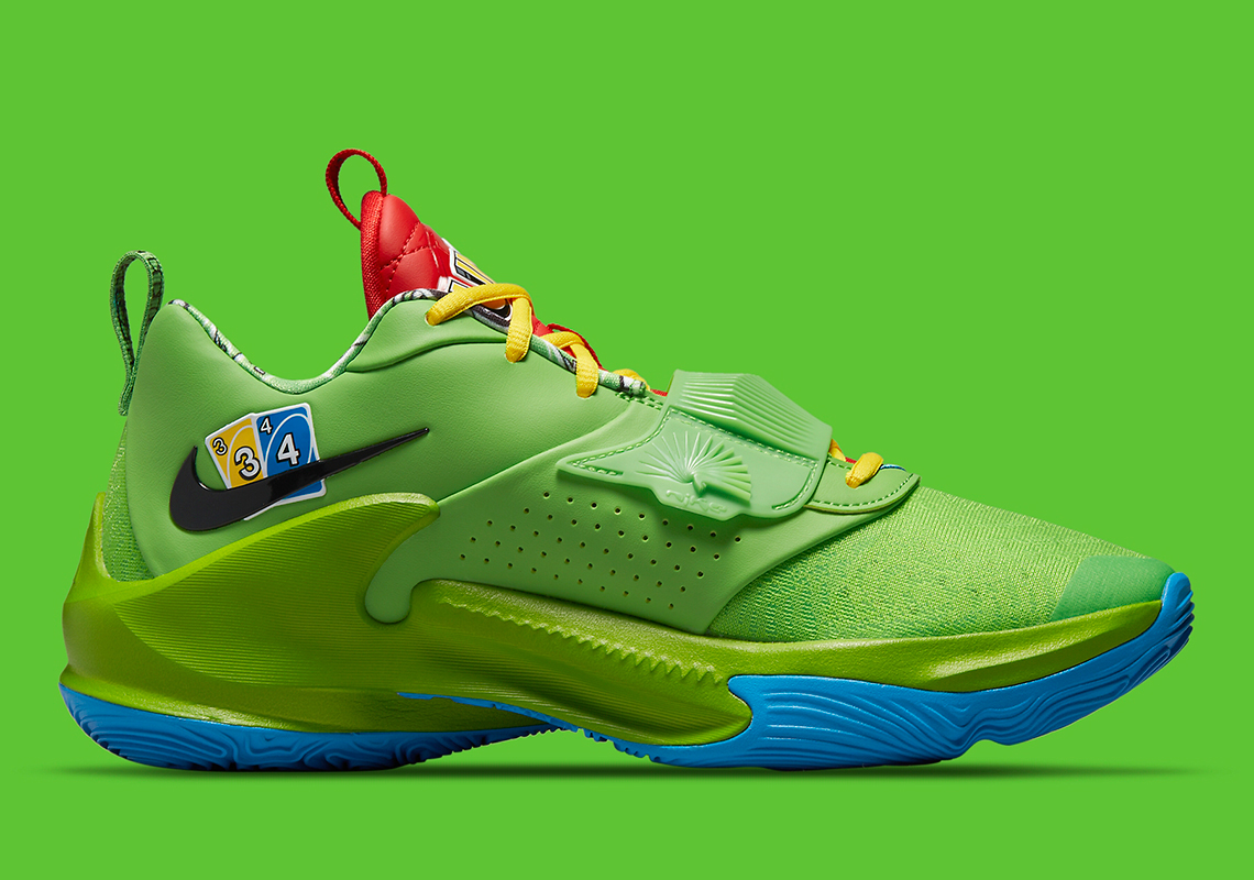 UNO x Nike Zoom Freak 3 Green and Yellow