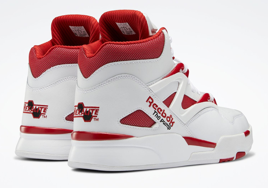 Red 2025 reebok pumps