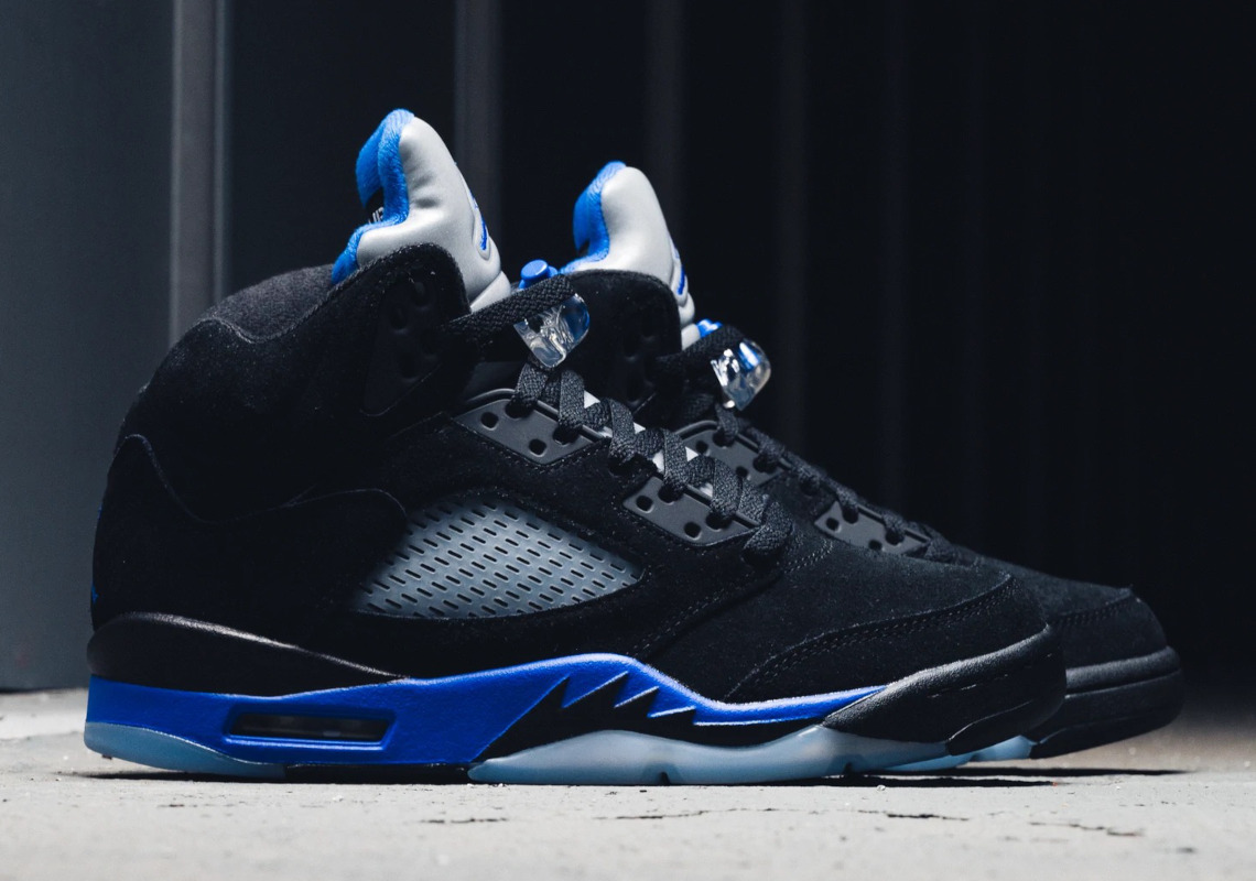 Air jordan 5 retro shop blue suede foot locker