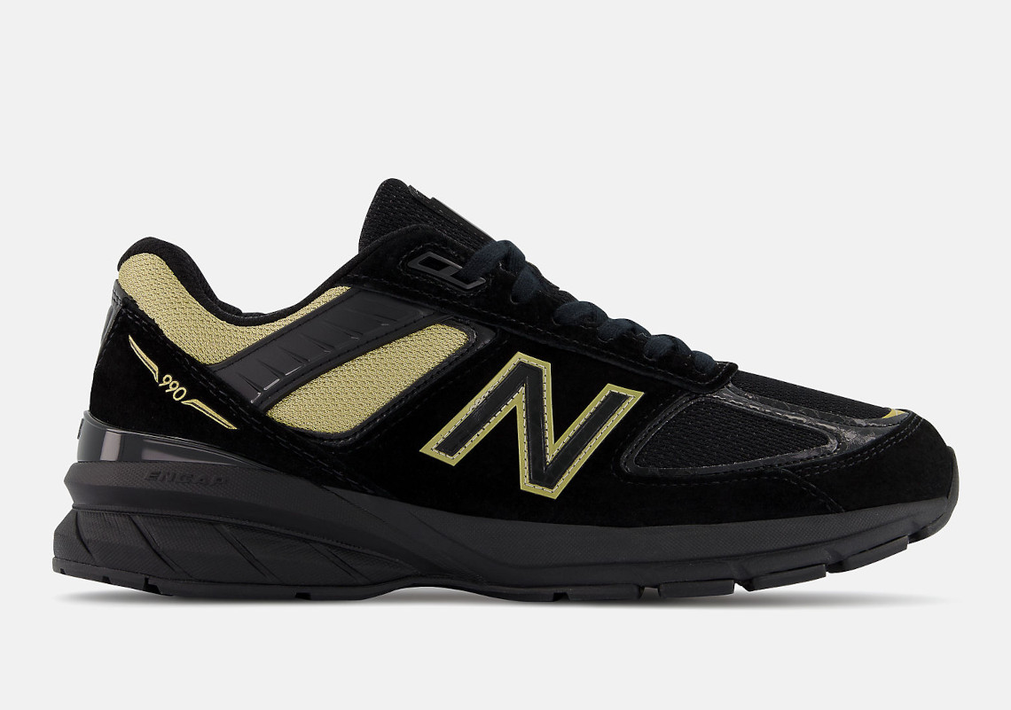The New Balance 990v5 Is Now Available In "Black/Gold"