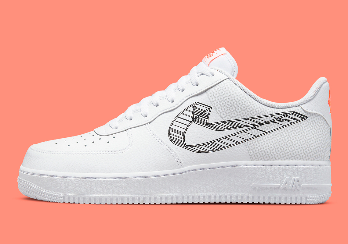 Nike Sketches The Swoosh In 3D On This Upcoming Air Force 1