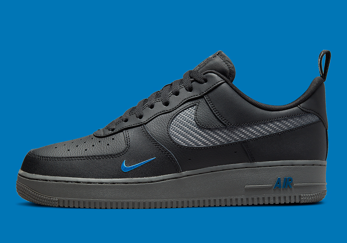 Nike Air Force 1 Black Blue Release SneakerNews.com
