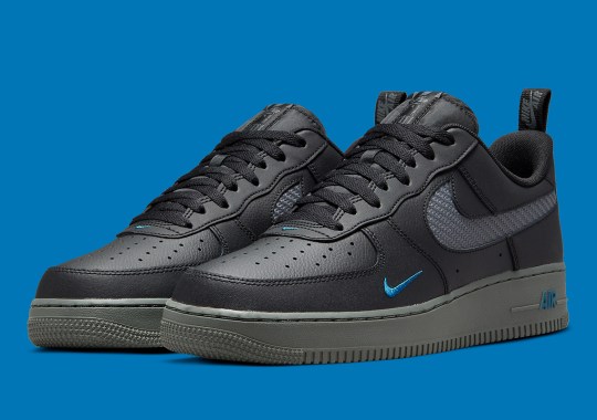 This Nike Air Force 1 Gives The Illusion That Its Swoosh Is Made Of Carbon Fiber