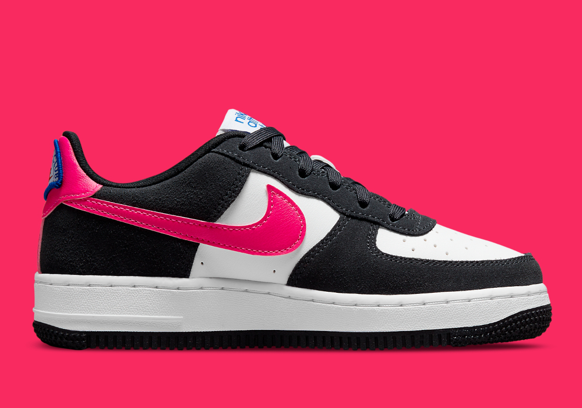 Nike Air Force 1 LV8 (GS) Big Kids' Shoes Off Noir-Summit White-Pink  Prime-Metallic Pewter dh9595-001