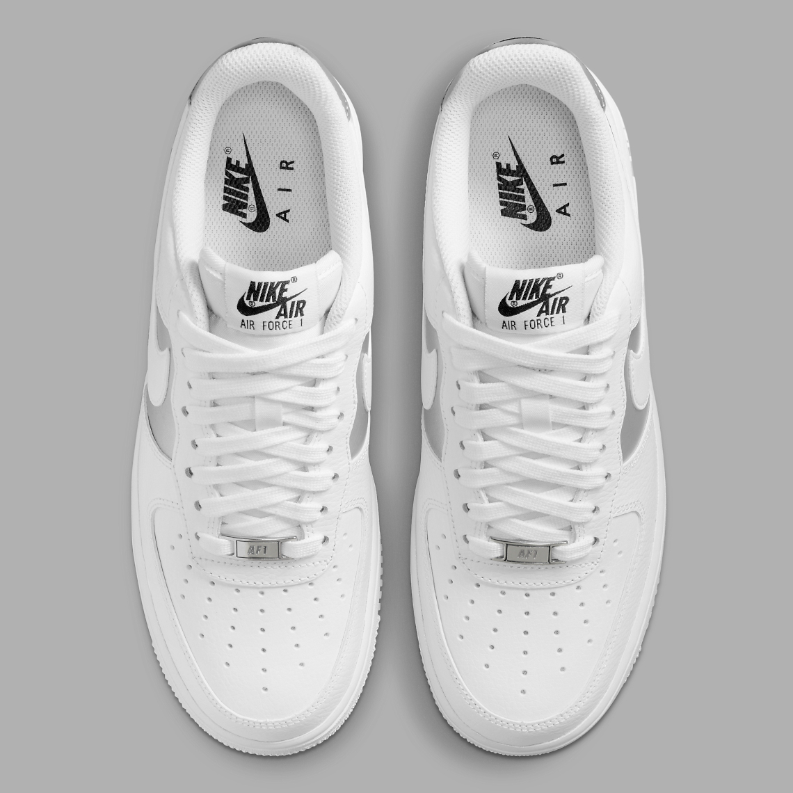 nike air force 1 low white silver