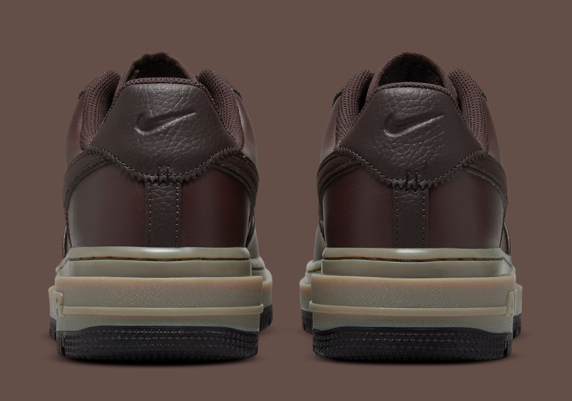 NIKE Air Force 1 Luxe Men's Sneakers Brown Basalt/Brown Black US 9  DN2451-200
