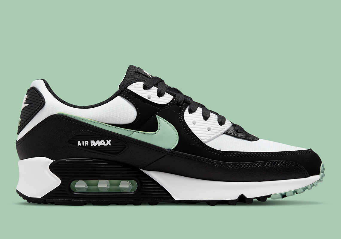 Black and 2025 mint green nikes