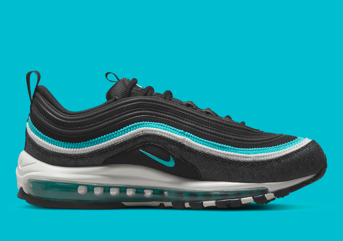 teal and black air max 97