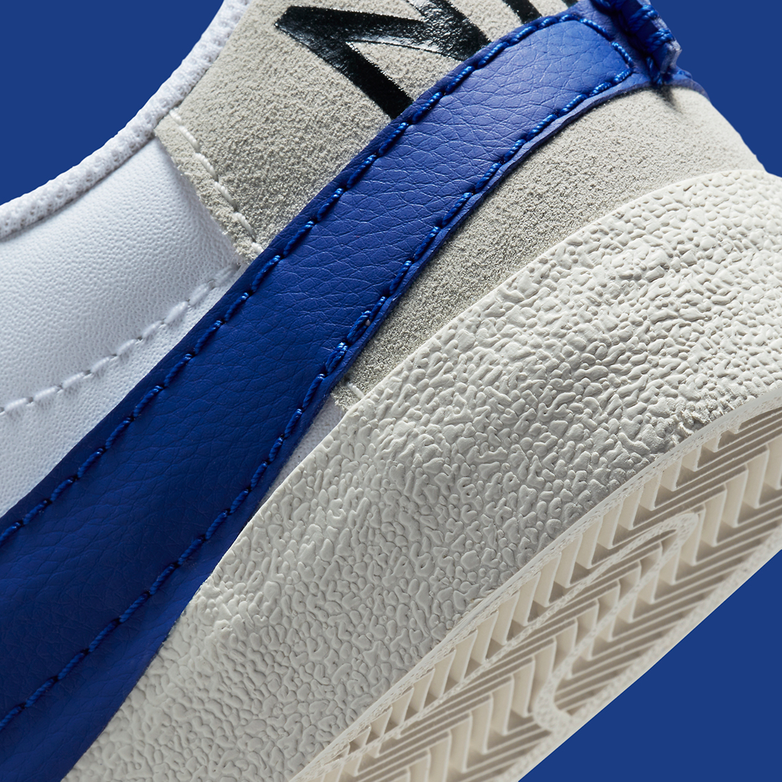 Nike Blazer Low Jumbo White Blue DQ8768-100 | SneakerNews.com