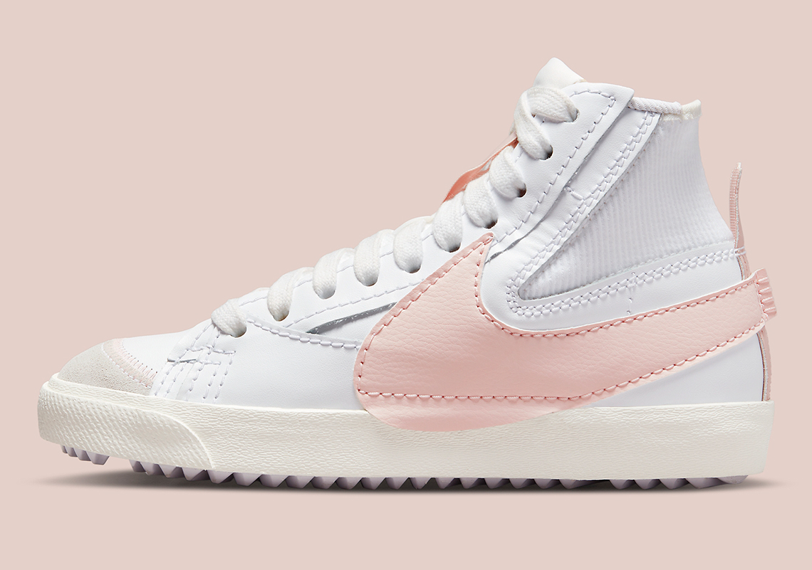 Pink Oxford Swooshes Appear On The Nike Blazer Mid '77 Jumbo