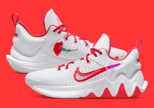 Roses Decorate This Nike Giannis Immortality