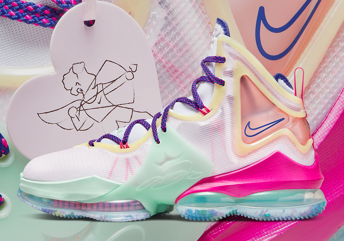 Official Images Of The Nike LeBron 19 "Valentine's Day"