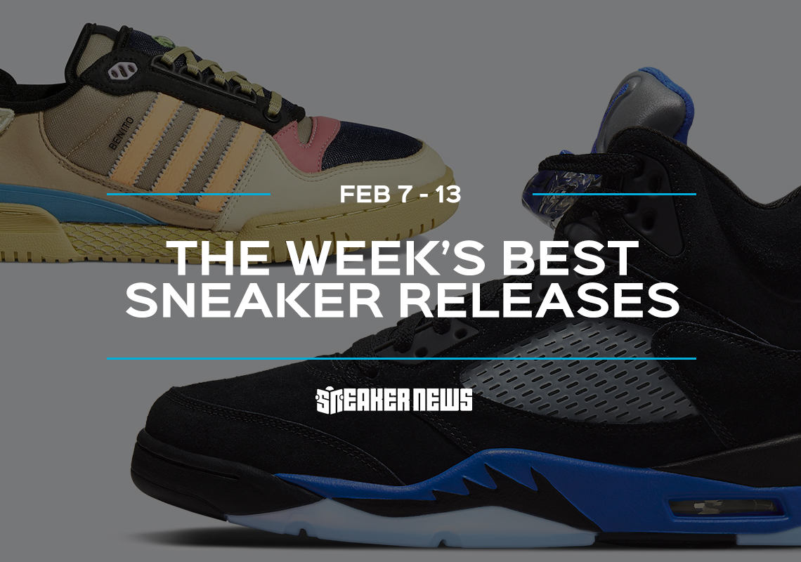The AJ5 "Racer Blue" And Bad Bunny x adidas Forum Powerphase Headline This Week's Releases