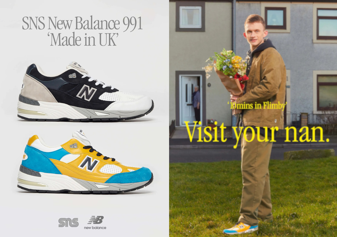 morale frozen courtesy SNS New Balance 991 "Yellow"/"Navy" Pack | SneakerNews.com