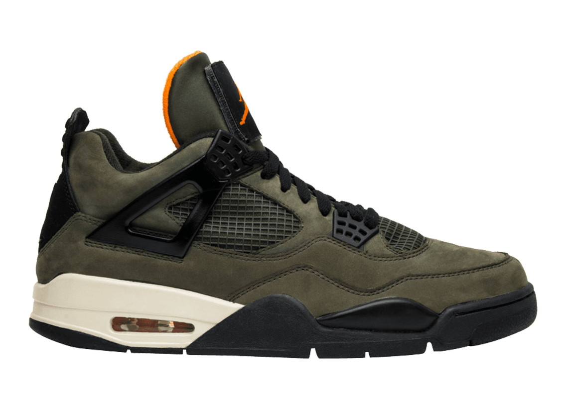 Undefeated Air Jordan 4 'Olive' Release Date 2022