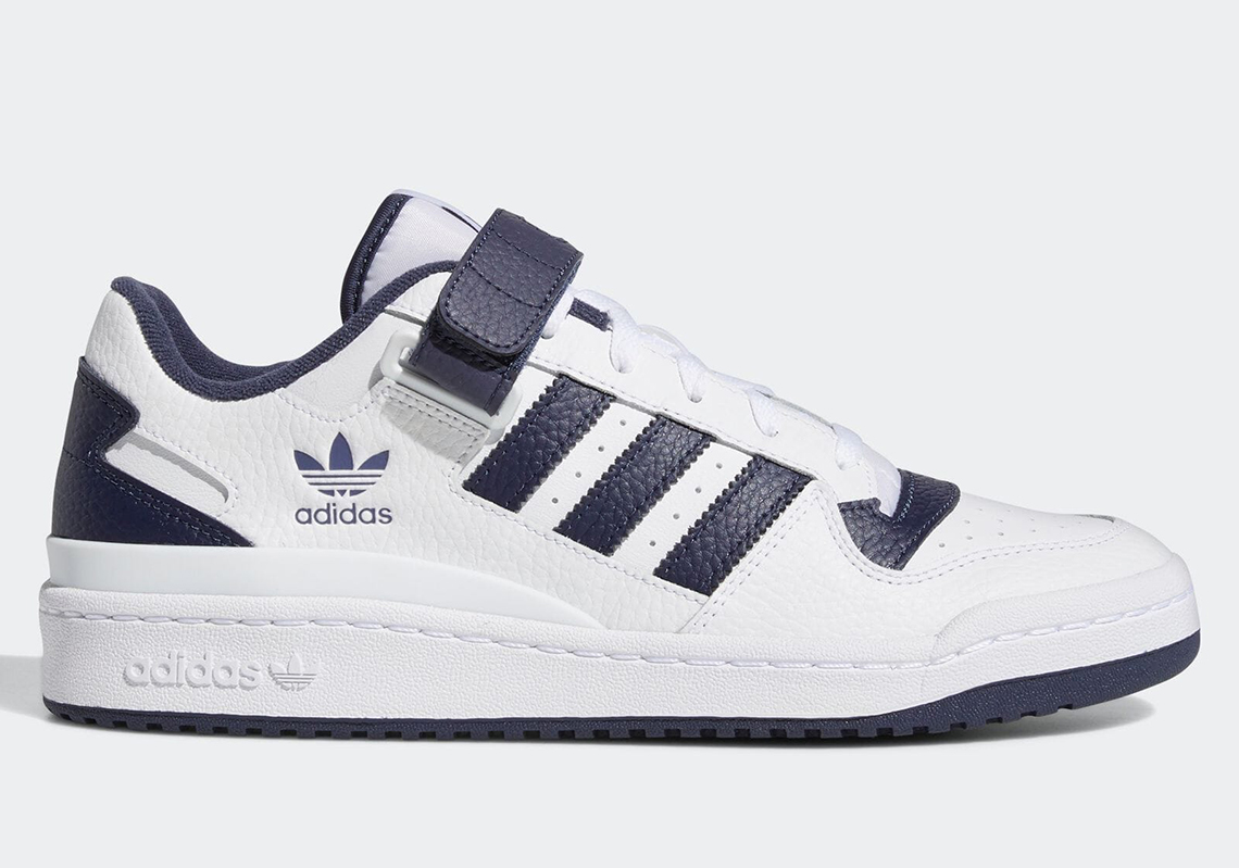 White And Navy Helm The Latest Two-Toned adidas Forum Low