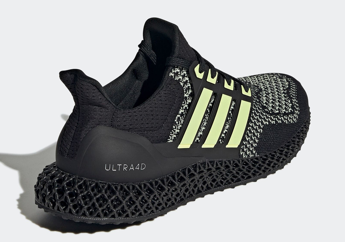 adidas Ultra 4D Core Black Almost Lime Silver Metallic GZ4499