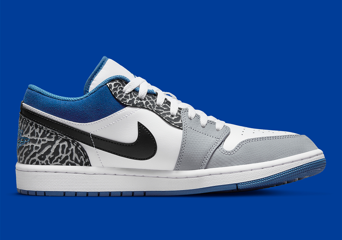 air jordan 1 low elephant print