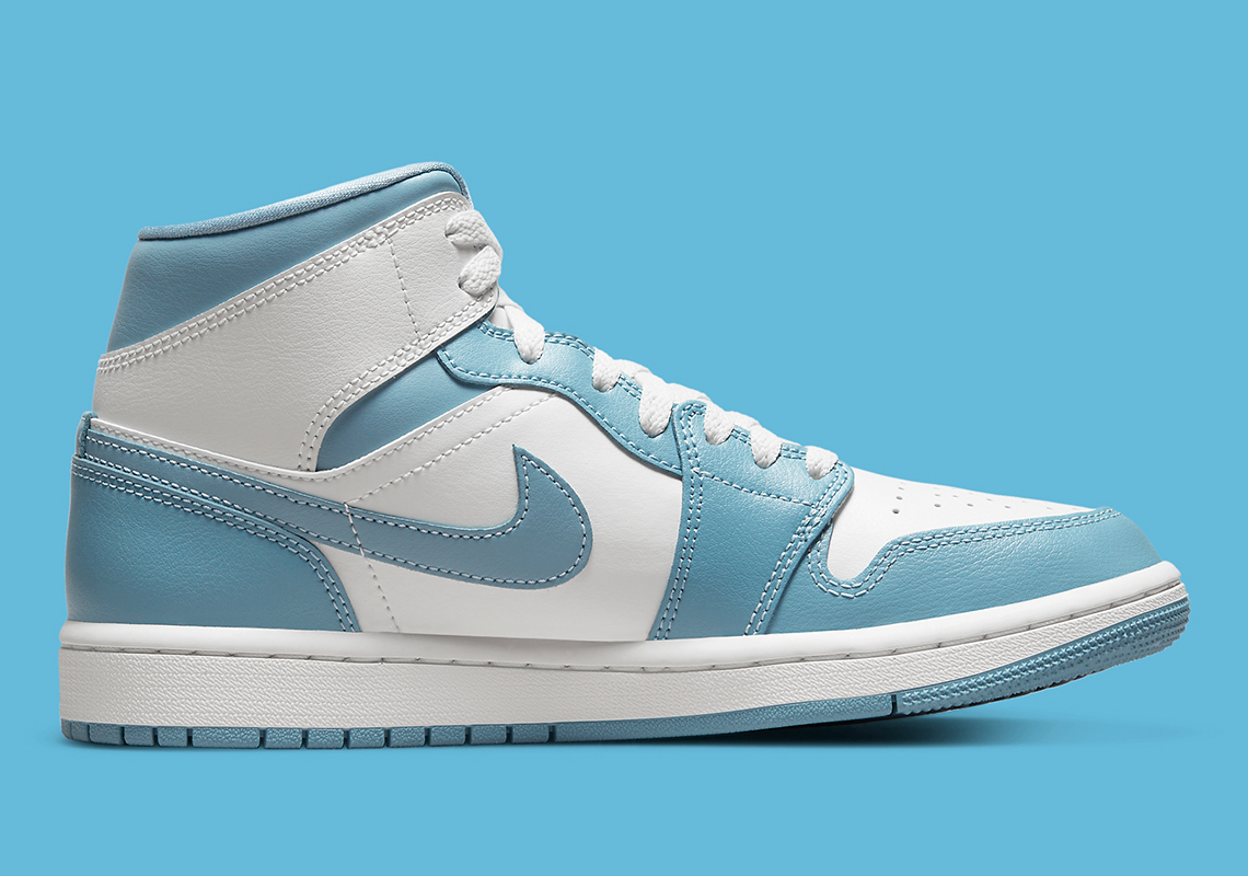 blue jordan 1 mid women's