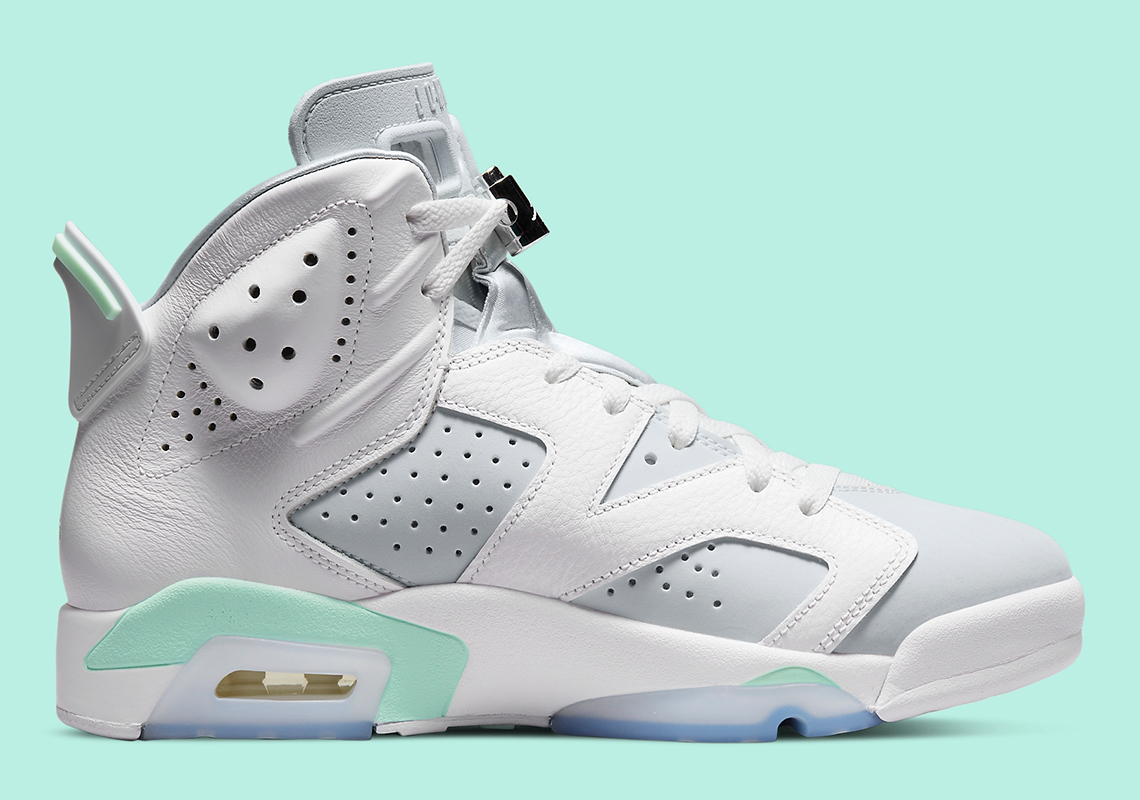 Air Jordan 6 Womens White Pure Platinum Mint Foam Dq4914 103 Release Date 3