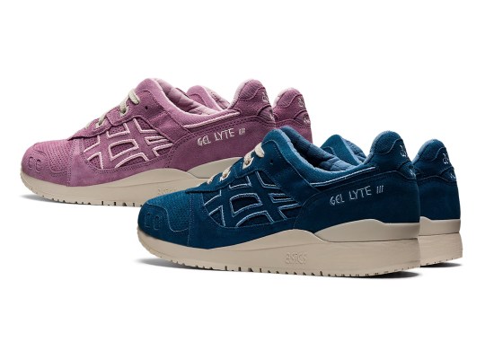 ASICS GEL-Lyte  3 “Quilt Pack” Covered In Light Indigo And Blush Suede