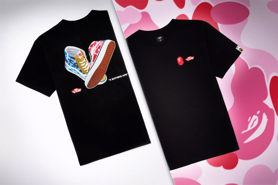 Bape vans with Sk8 Hi 38 Dx T Shirt 2