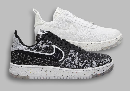 The Nike Air Force 1 Crater Flyknit Mimics Camo And Chainlink Patterns
