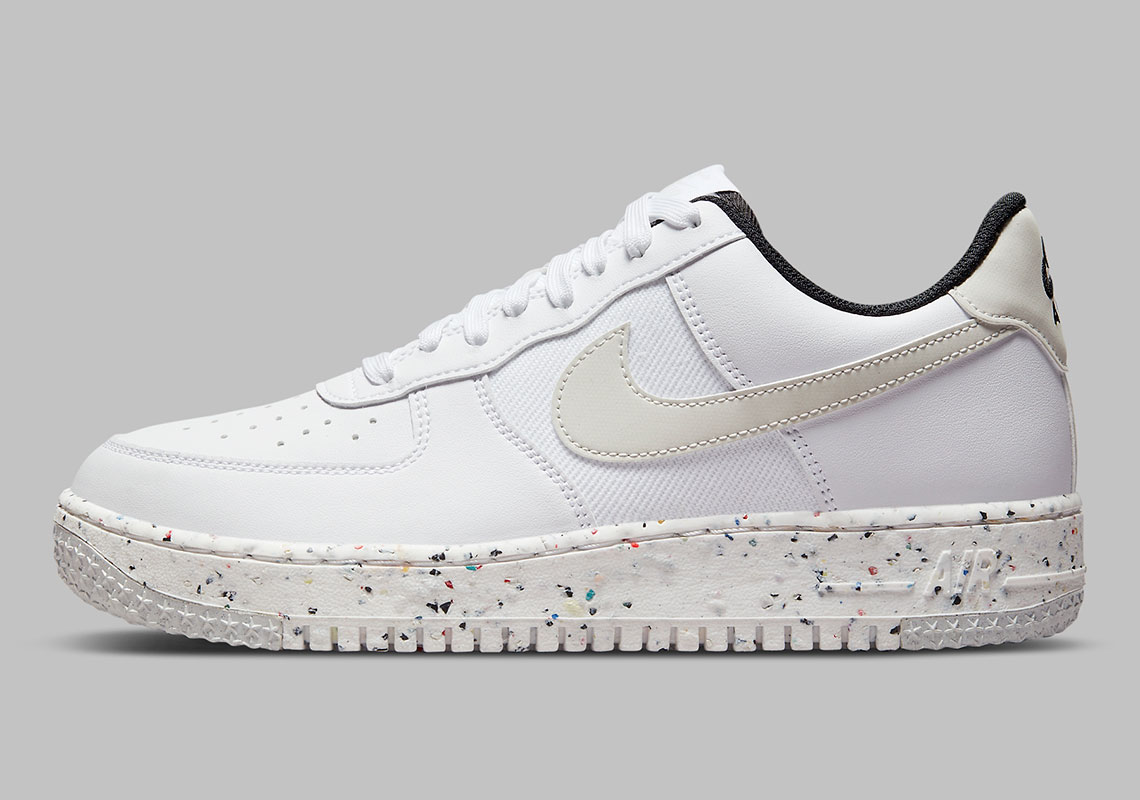 Nike Air Force 1 Low Crater Gets A Simple White/Black Look
