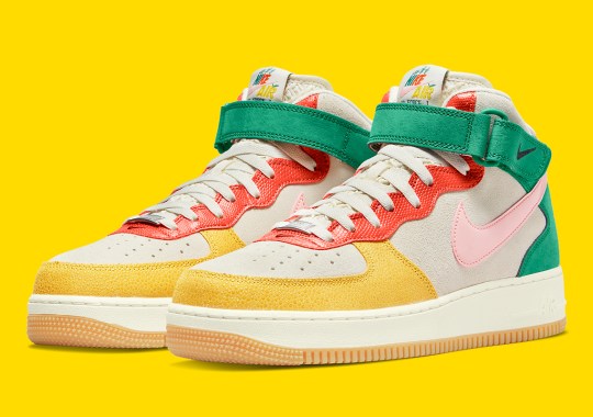 More Spring-Friendly Color-Blocking Lands On The Nike Air Force 1 Mid