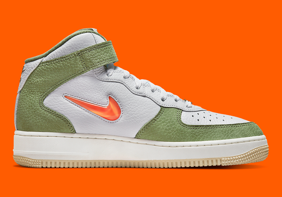 olive green orange and yellow air force 1