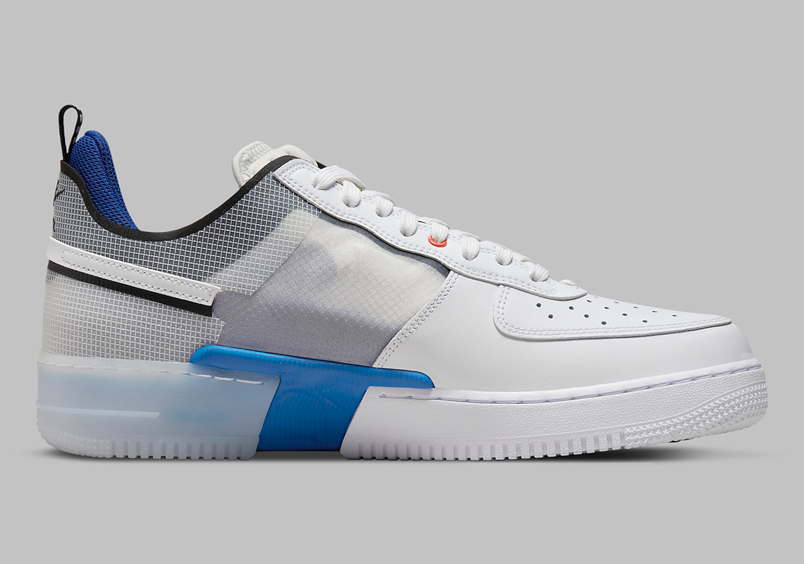 Nike Air Force Low React Split White Photo Blue | ubicaciondepersonas