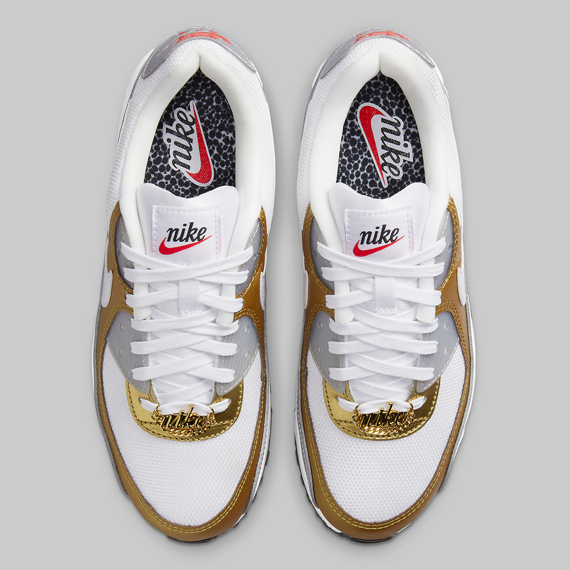 Nike Air Max 90 Gold Silver DJ6208-100 | SneakerNews.com